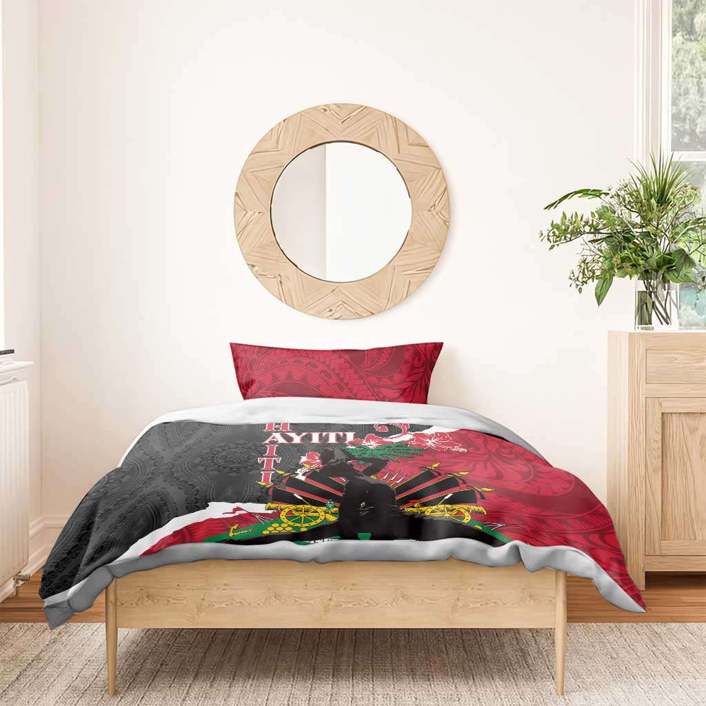 Personalised Afro Ayiti Neg Marron Bedding Set Dashiki Mix Polynesian Pattern LT01