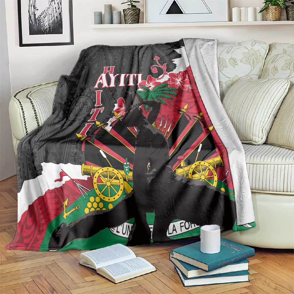 Personalised Afro Ayiti Neg Marron Blanket Dashiki Mix Polynesian Pattern LT01