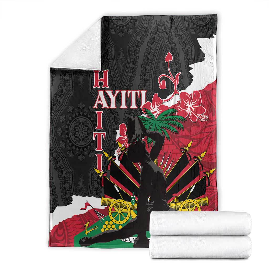 Personalised Afro Ayiti Neg Marron Blanket Dashiki Mix Polynesian Pattern LT01