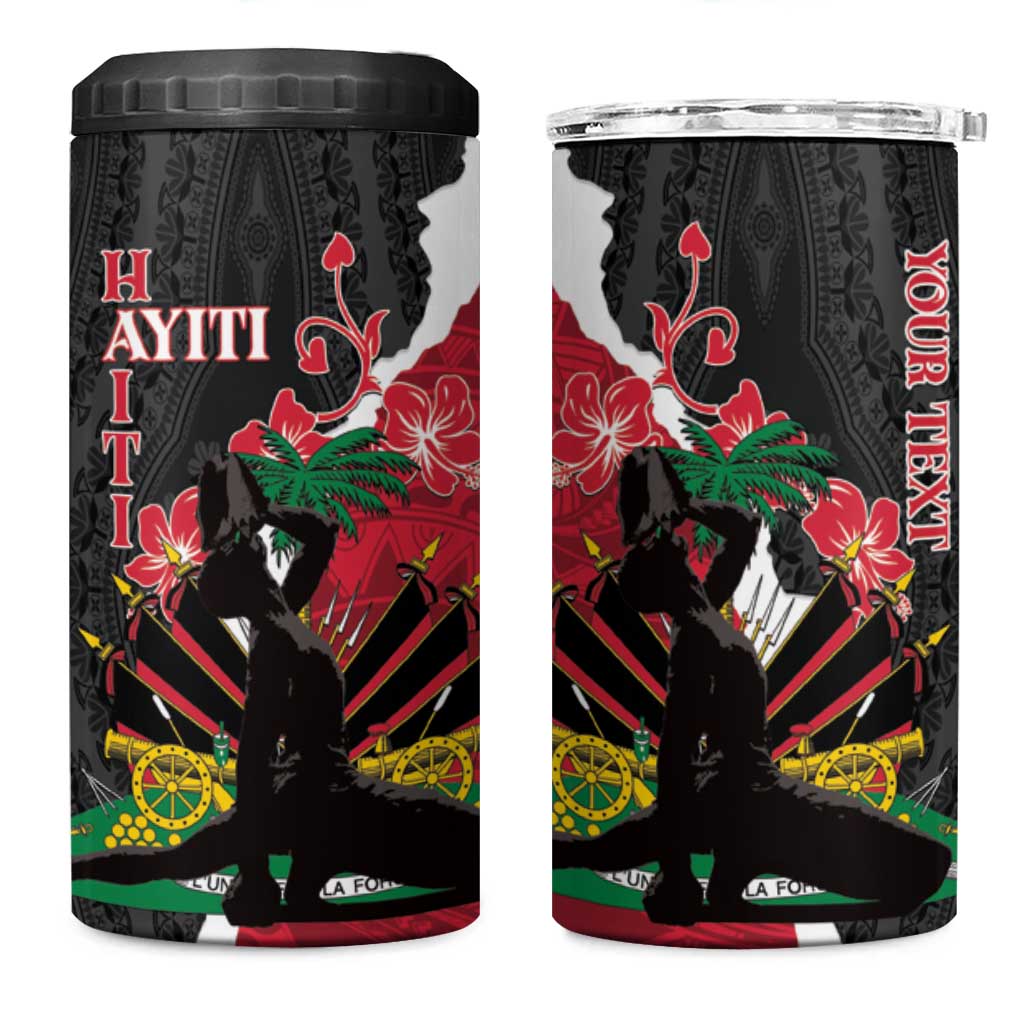 Personalised Afro Ayiti Neg Marron 4 in 1 Can Cooler Tumbler Dashiki Mix Polynesian Pattern LT01