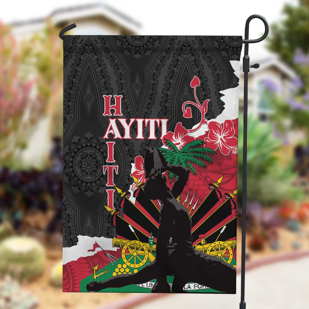 Personalised Afro Ayiti Neg Marron Garden Flag Dashiki Mix Polynesian Pattern LT01