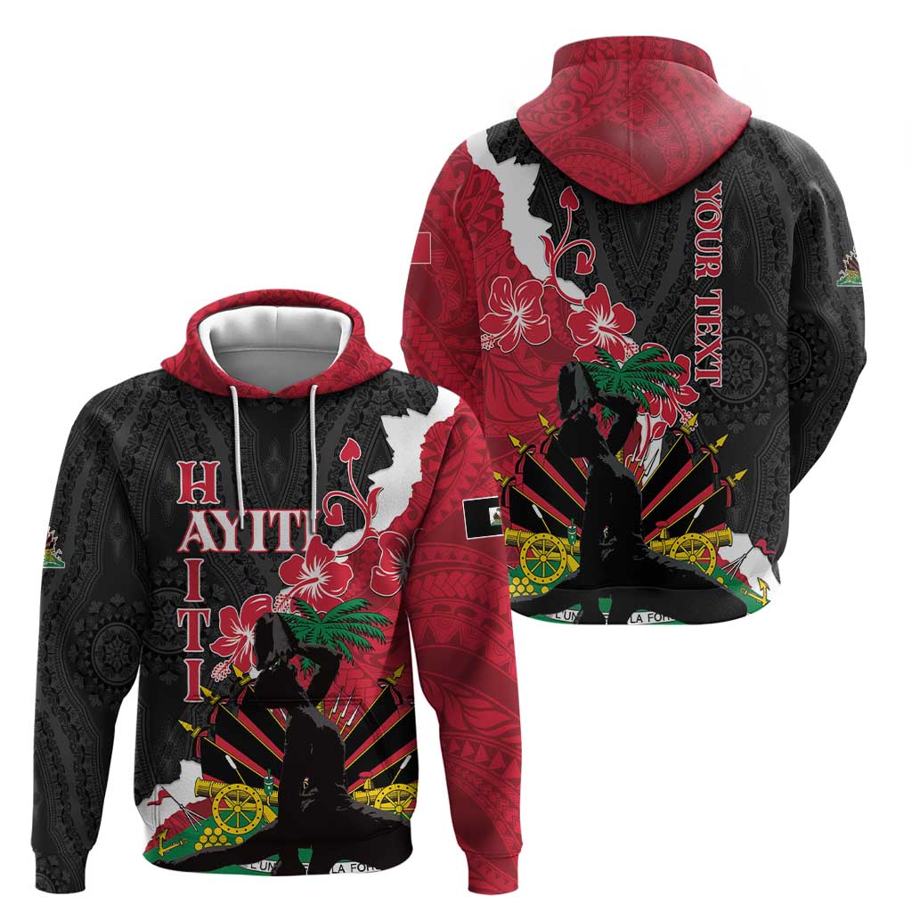 Personalised Ayiti Neg Marron Hoodie Dashiki Mix Polynesian Pattern LT01