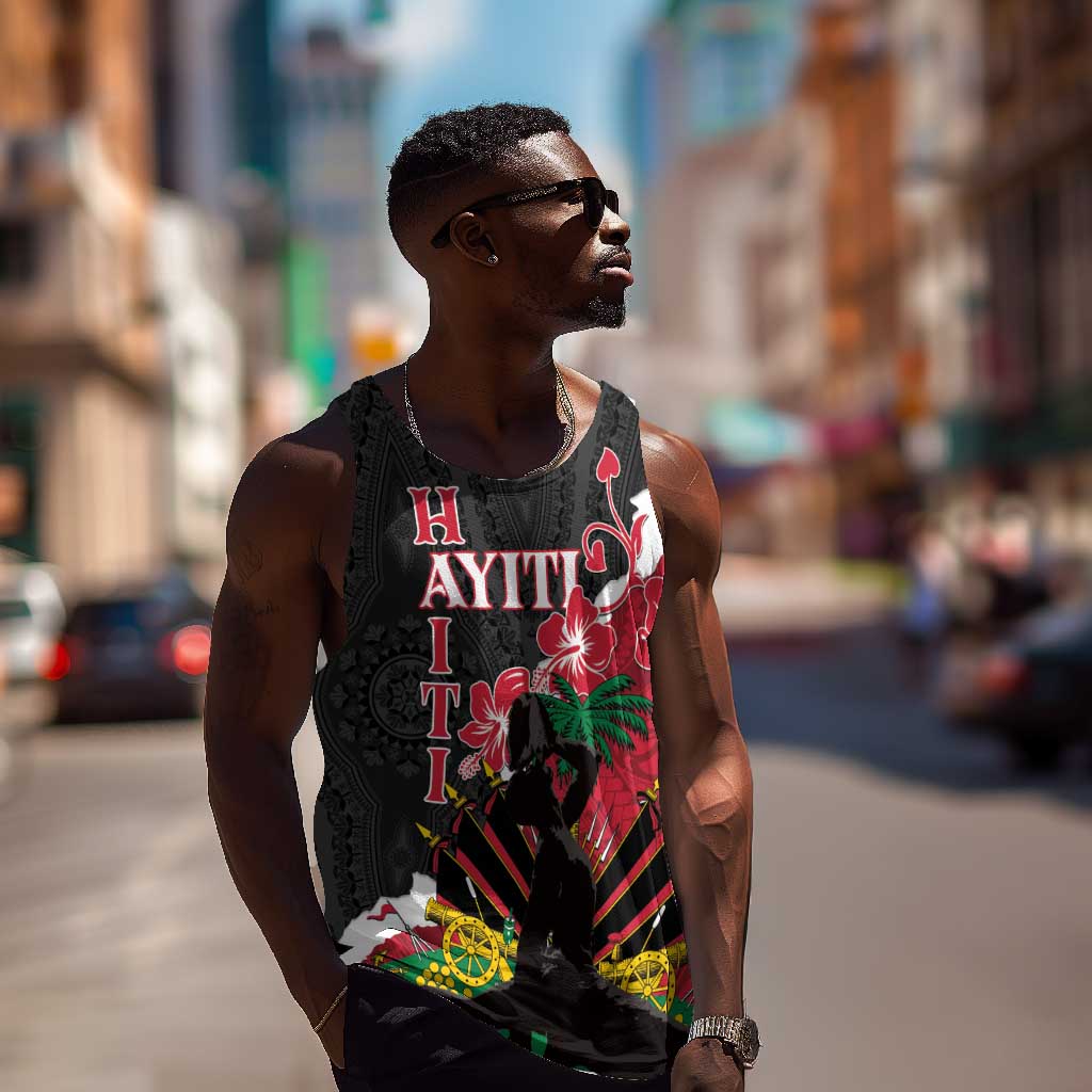 Personalised Afro Ayiti Neg Marron Men Tank Top Dashiki Mix Polynesian Pattern LT01