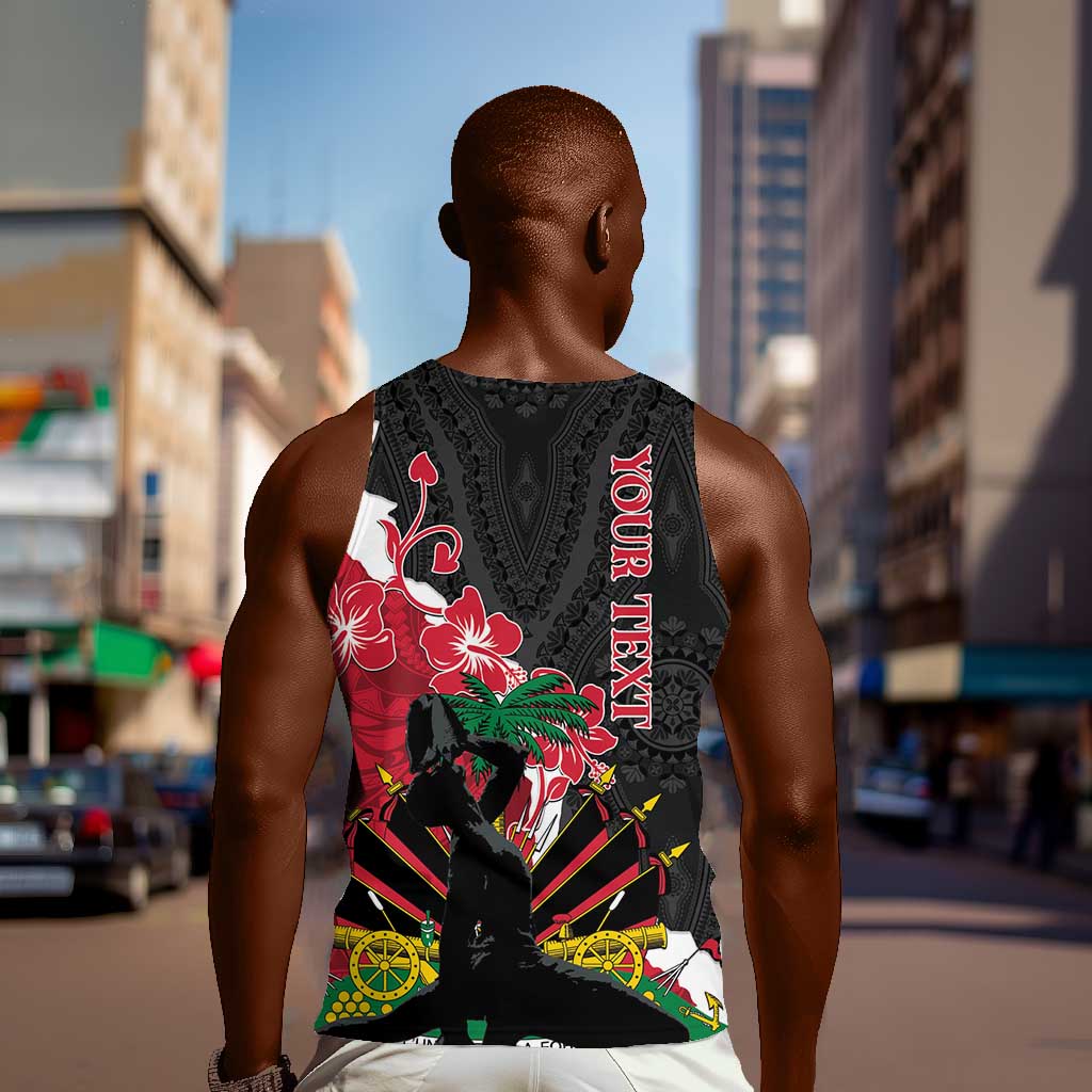 Personalised Afro Ayiti Neg Marron Men Tank Top Dashiki Mix Polynesian Pattern LT01