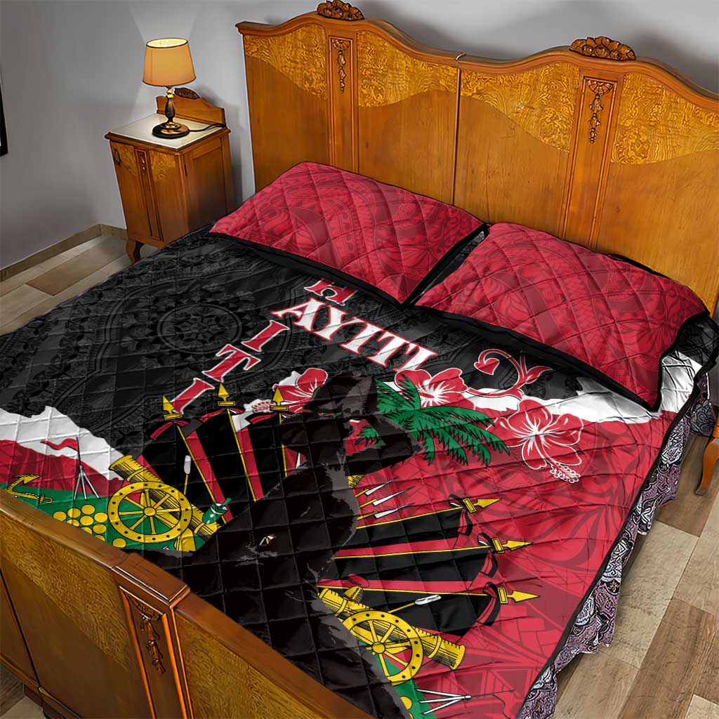 Personalised Afro Ayiti Neg Marron Quilt Bed Set Dashiki Mix Polynesian Pattern LT01