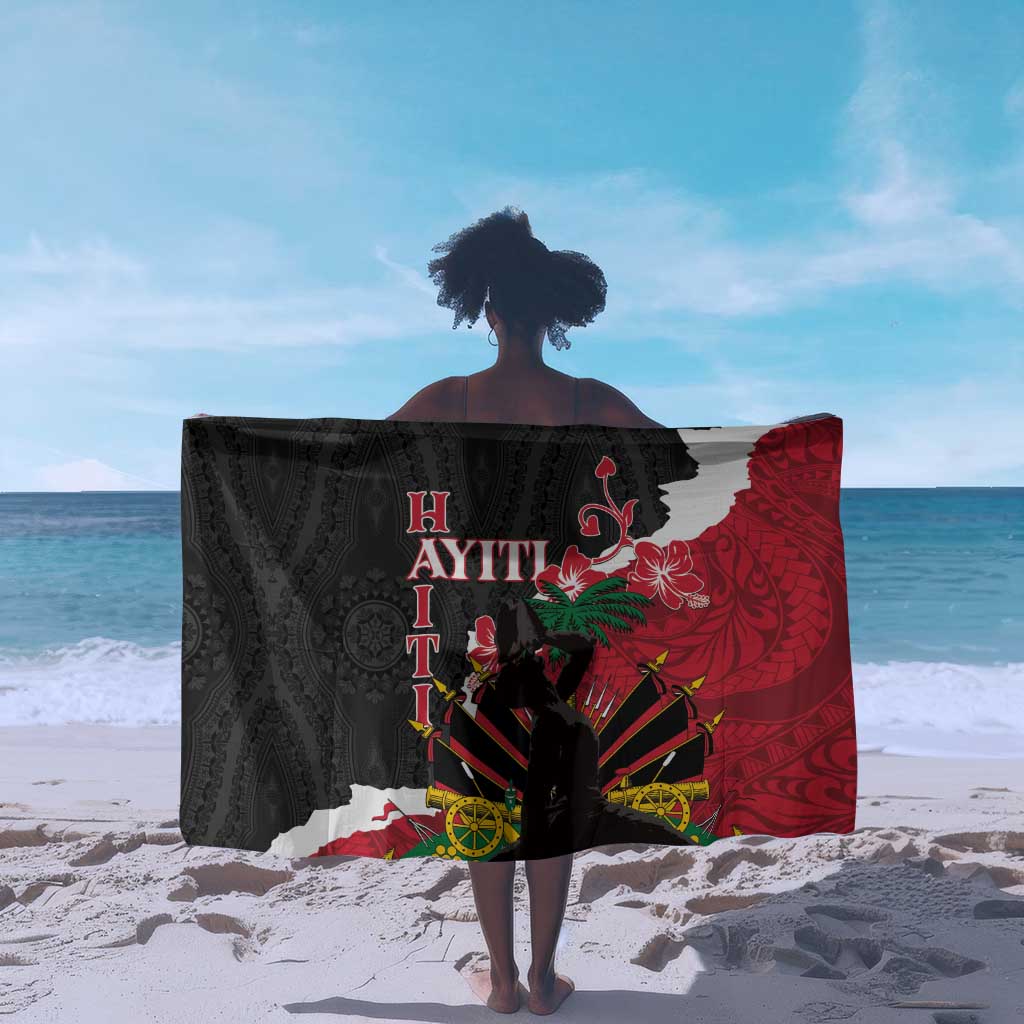 Personalised Afro Ayiti Neg Marron Sarong Dashiki Mix Polynesian Pattern LT01