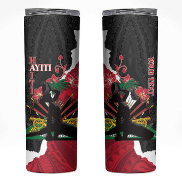 Personalised Afro Ayiti Neg Marron Skinny Tumbler Dashiki Mix Polynesian Pattern LT01
