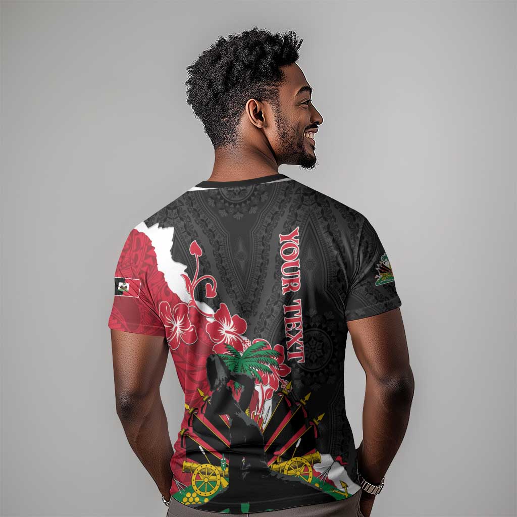 Personalised Afro Ayiti Neg Marron T shirt Dashiki Mix Polynesian Pattern LT01
