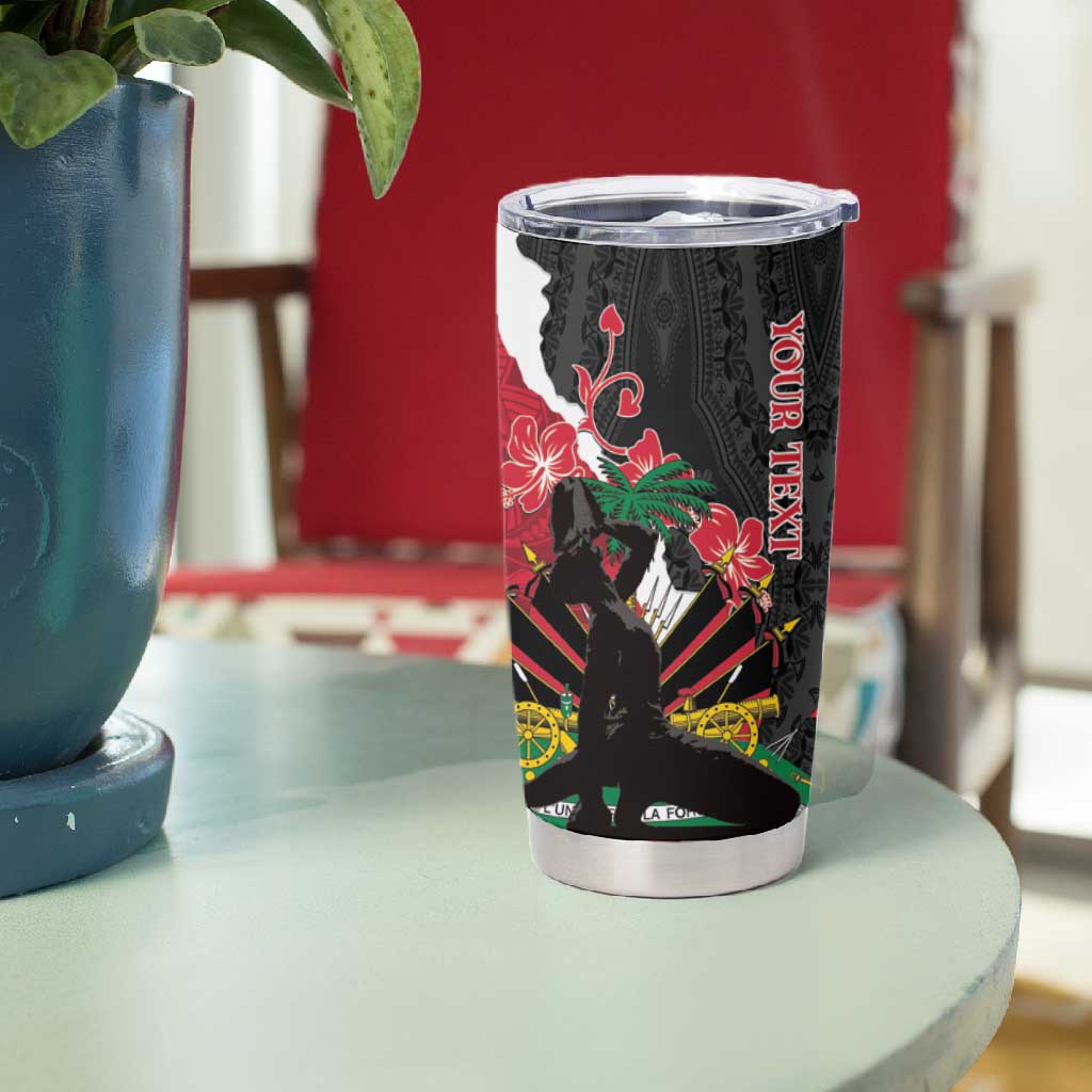 Personalised Afro Ayiti Neg Marron Tumbler Cup Dashiki Mix Polynesian Pattern LT01