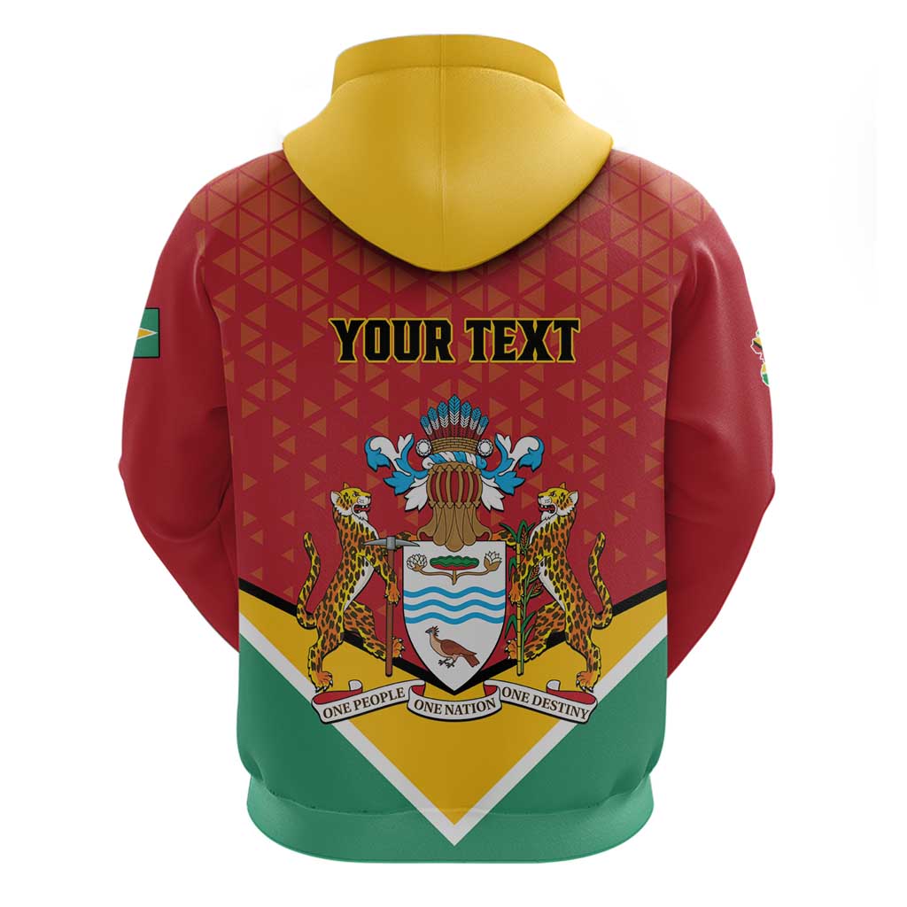 Personalized Guyana 55th Republic Anniversary Hoodie Flag Style LT01