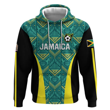 Custom Jamaica Football Hoodie We Believe Reggae Boyz LT01