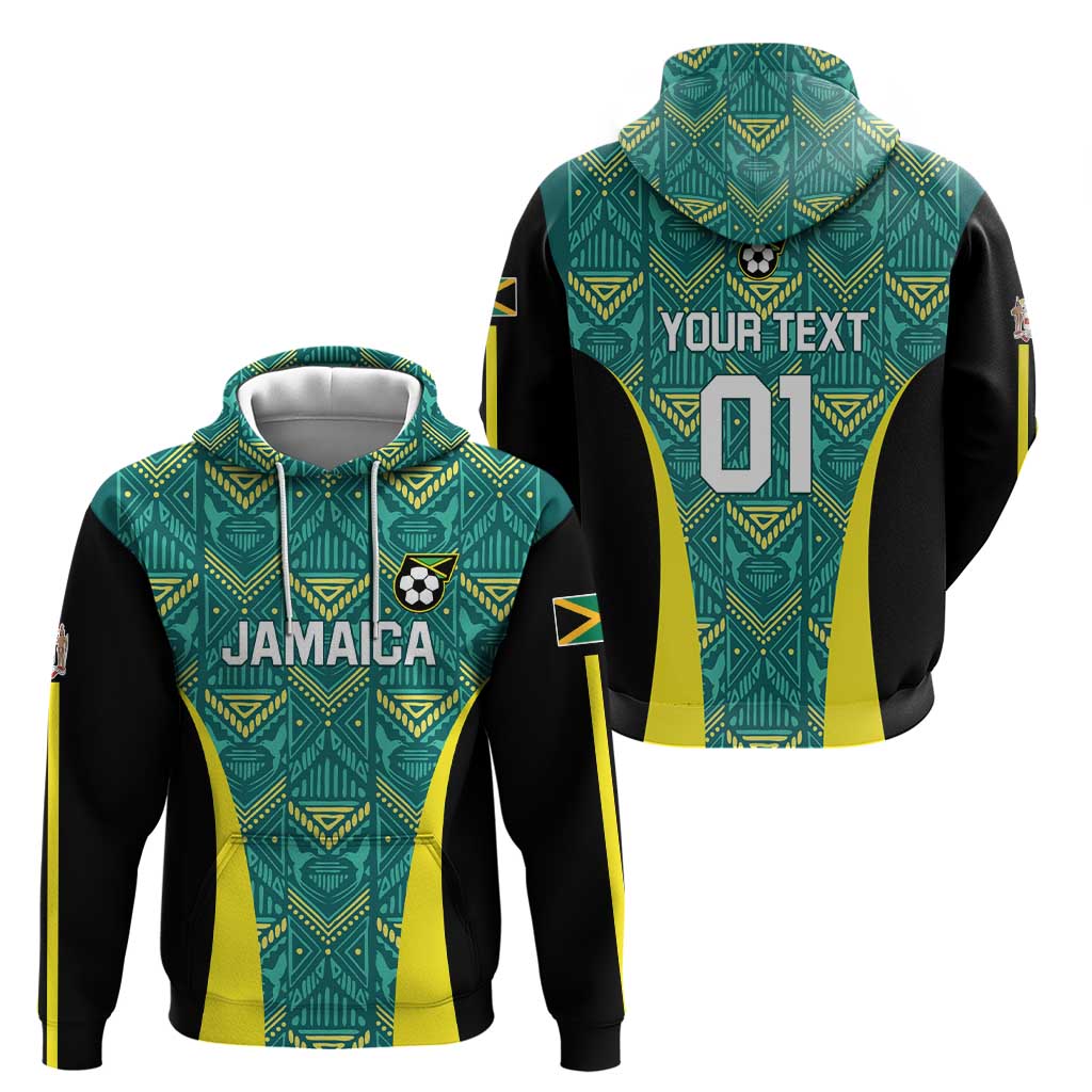 Custom Jamaica Football Hoodie We Believe Reggae Boyz LT01