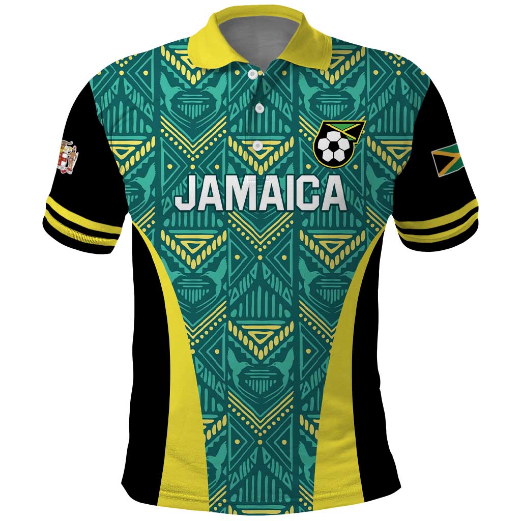 Custom Jamaica Football Polo Shirt We Believe Reggae Boyz LT01