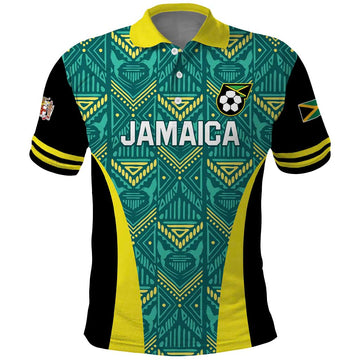 Custom Jamaica Football Polo Shirt We Believe Reggae Boyz LT01