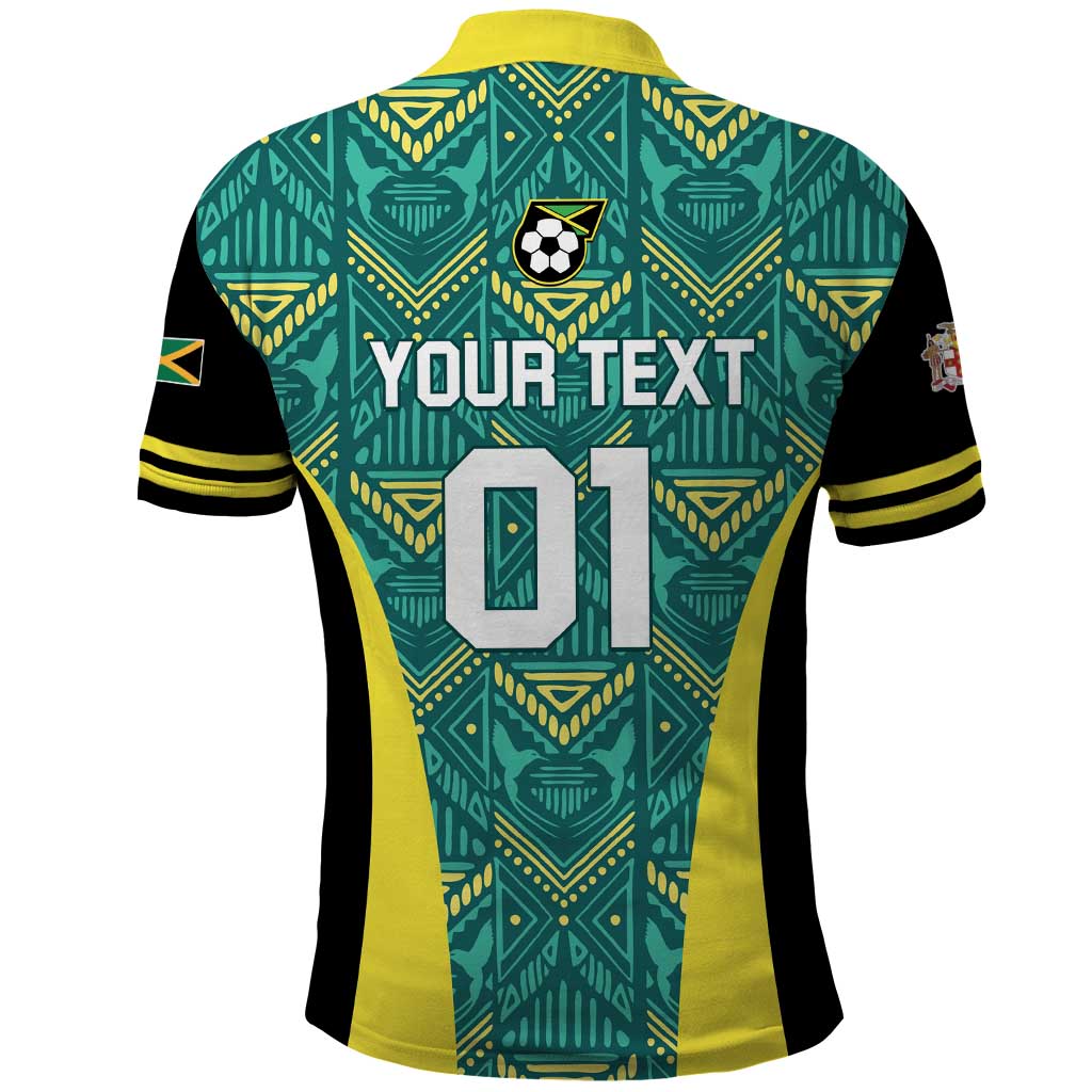 Custom Jamaica Football Polo Shirt We Believe Reggae Boyz LT01
