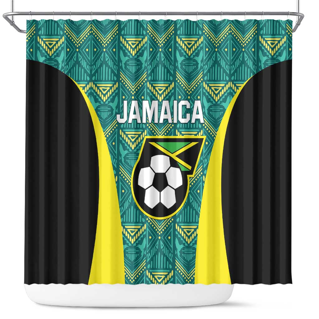 Jamaica Football Shower Curtain We Believe Reggae Boyz LT01