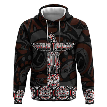 Canada Haida Totem Hoodie Haida Spirit LT01