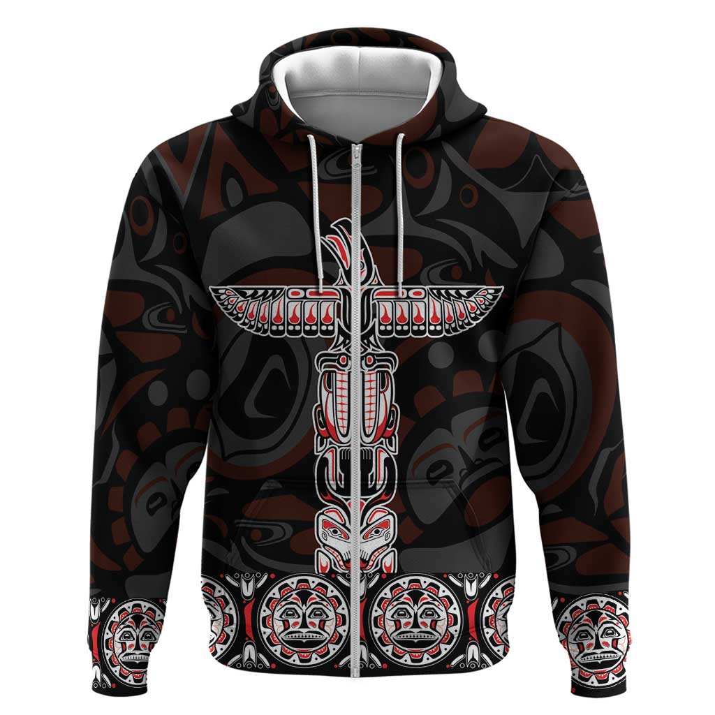 Canada Haida Totem Hoodie Haida Spirit LT01