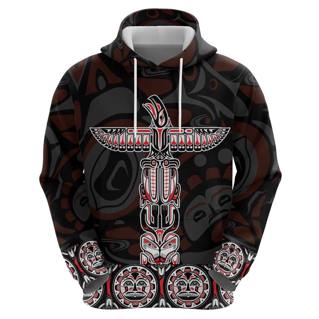 Canada Haida Totem Hoodie Haida Spirit LT01