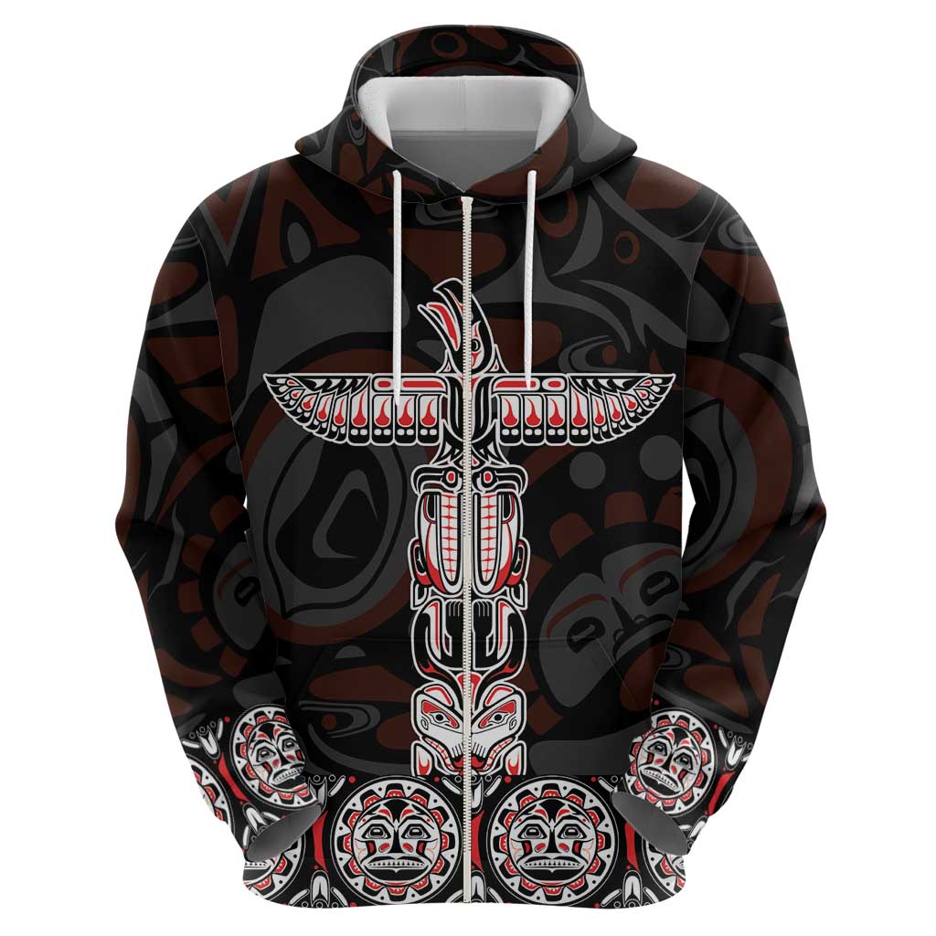 Canada Haida Totem Hoodie Haida Spirit LT01