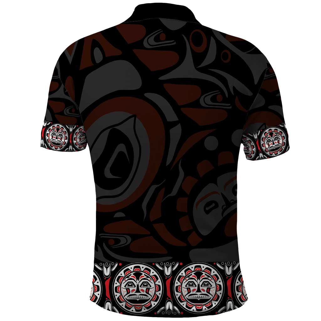 Canada Haida Totem Polo Shirt Haida Spirit LT01