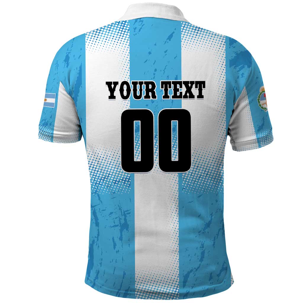 Custom Argentina Football Polo Shirt LT01