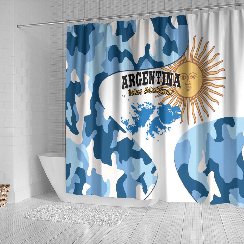 Argentina Malvinas Day Shower Curtain Las Malvinas Son Argentinas LT01