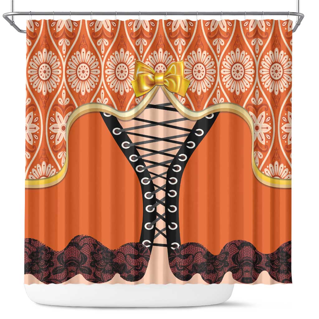 Netherlands Koningsdag 2025 Shower Curtain King's Day Dutch Costume Spirit LT01