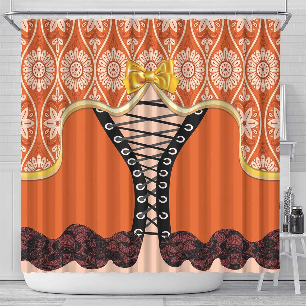 Netherlands Koningsdag 2025 Shower Curtain King's Day Dutch Costume Spirit LT01
