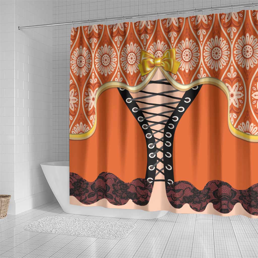 Netherlands Koningsdag 2025 Shower Curtain King's Day Dutch Costume Spirit LT01