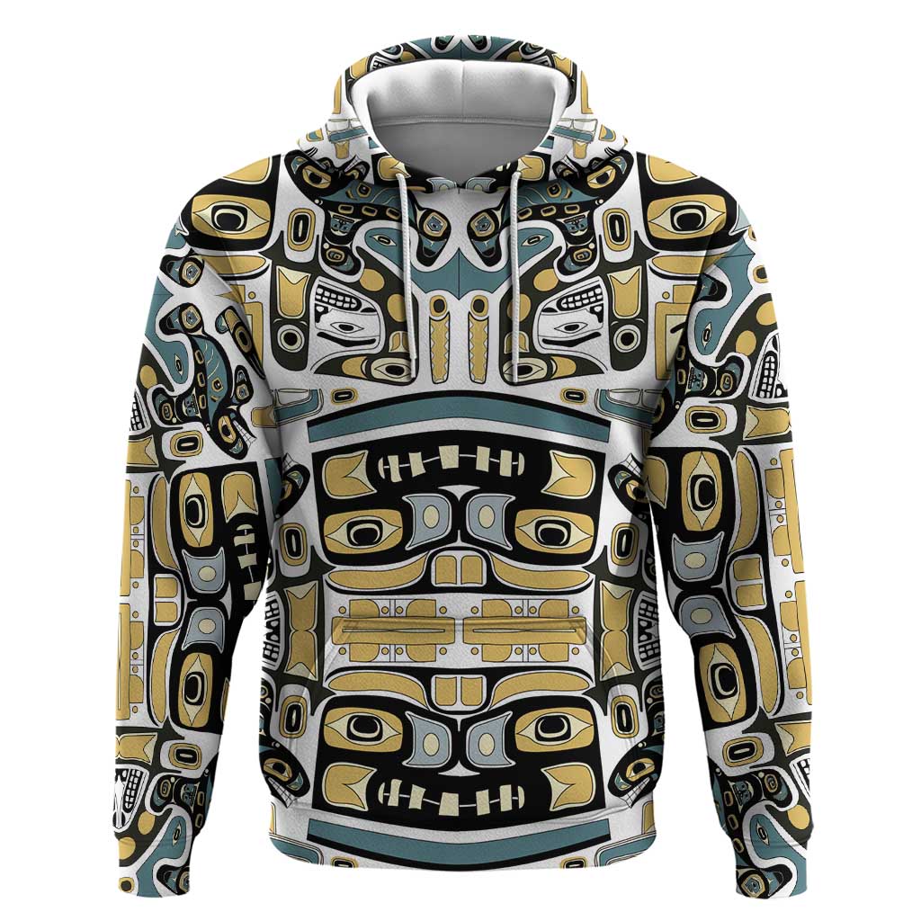 Canada Chilkat Pattern Hoodie Haida Spirit LT01