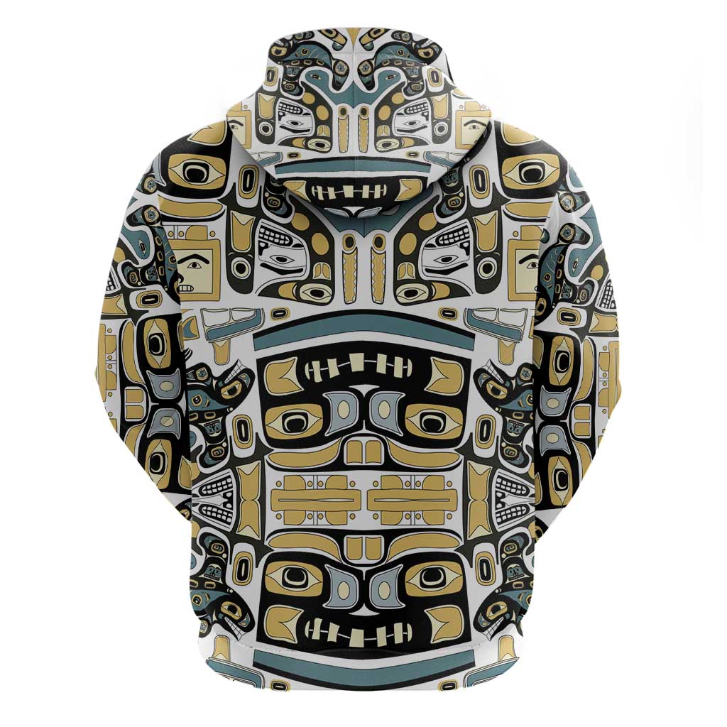 Canada Chilkat Pattern Hoodie Haida Spirit LT01