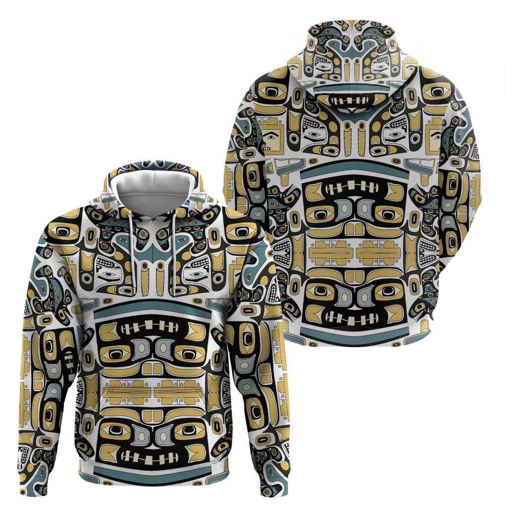 Canada Chilkat Pattern Hoodie Haida Spirit LT01