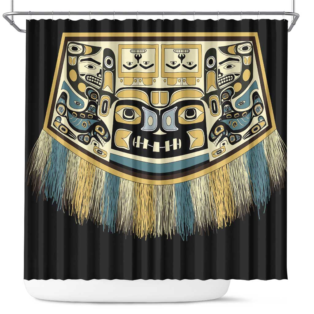 Canada Chilkat Pattern Shower Curtain Haida Spirit LT01