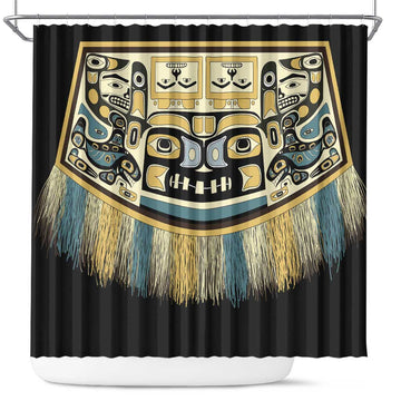 Canada Chilkat Pattern Shower Curtain Haida Spirit LT01