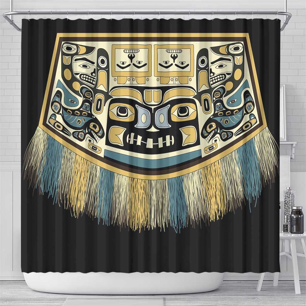Canada Chilkat Pattern Shower Curtain Haida Spirit LT01