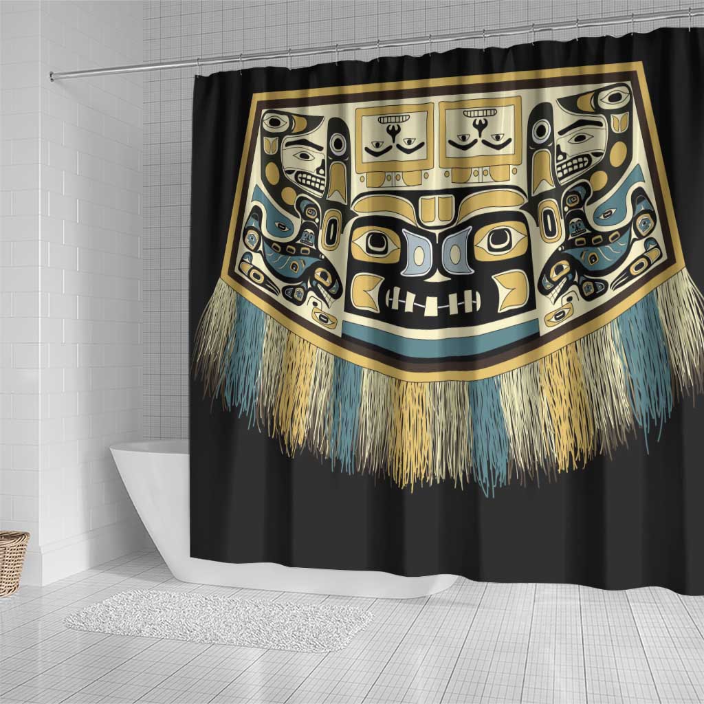 Canada Chilkat Pattern Shower Curtain Haida Spirit LT01