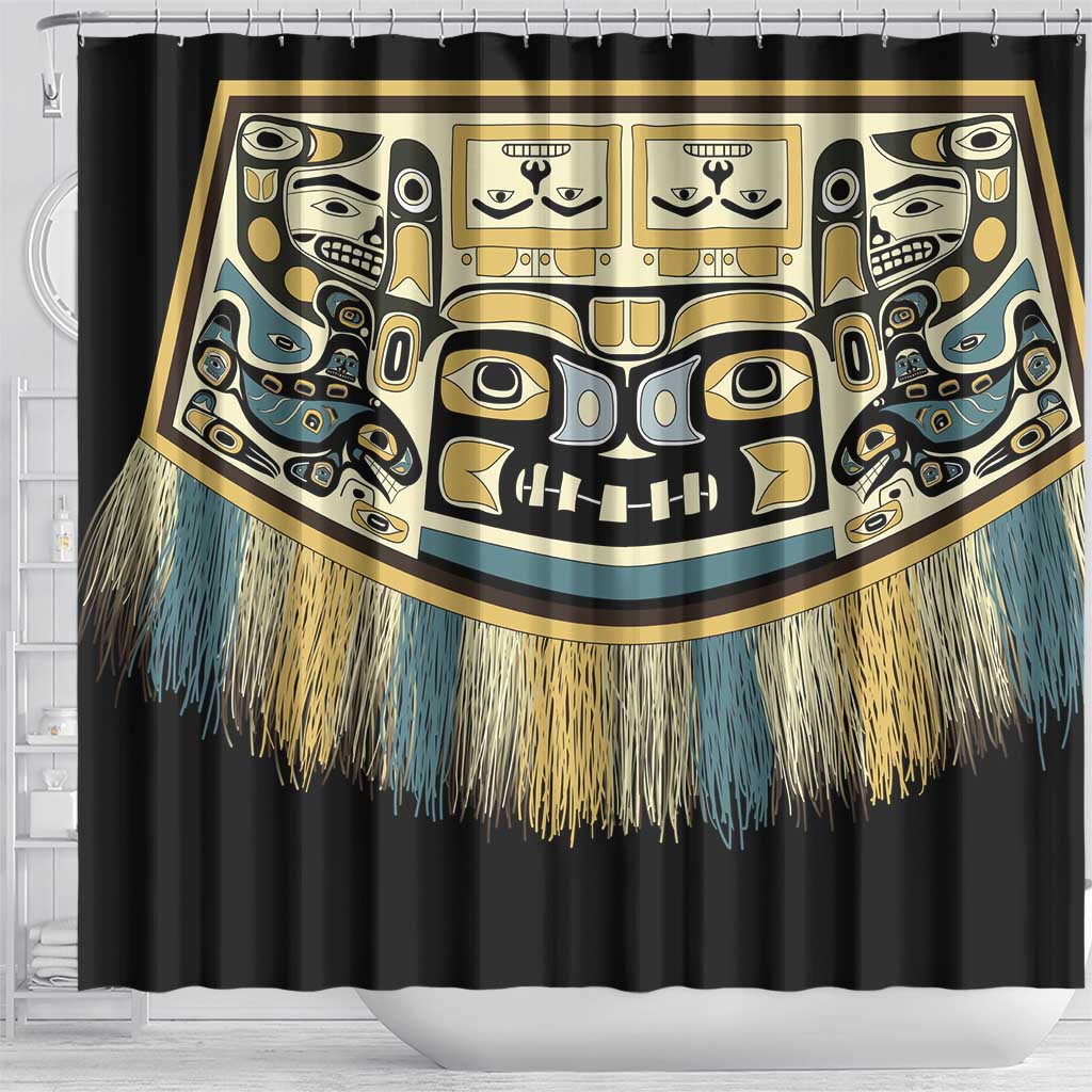 Canada Chilkat Pattern Shower Curtain Haida Spirit LT01