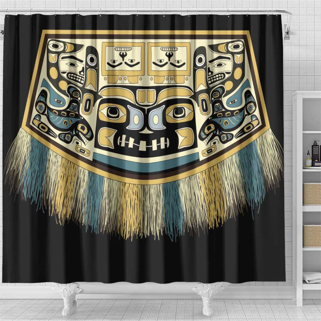 Canada Chilkat Pattern Shower Curtain Haida Spirit LT01