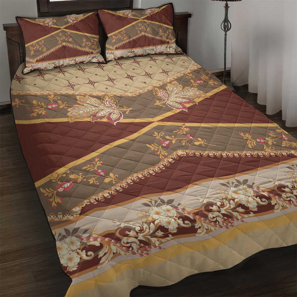 Mughal Empire Motif Unique Quilt Bed Set LT01