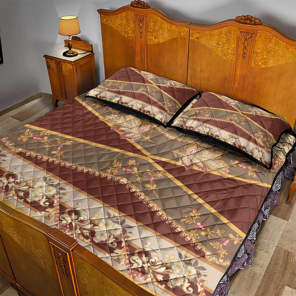 Mughal Empire Motif Unique Quilt Bed Set LT01
