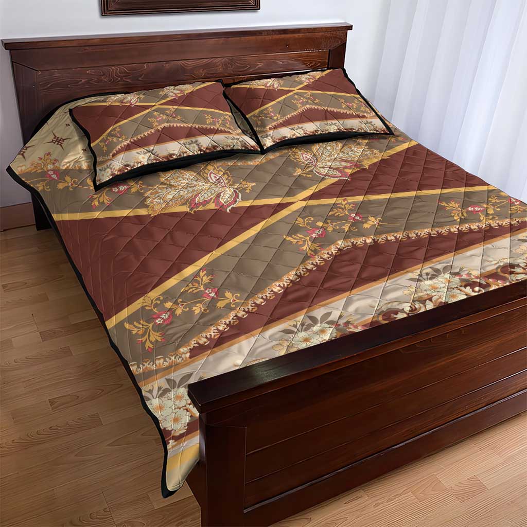 Mughal Empire Motif Unique Quilt Bed Set LT01