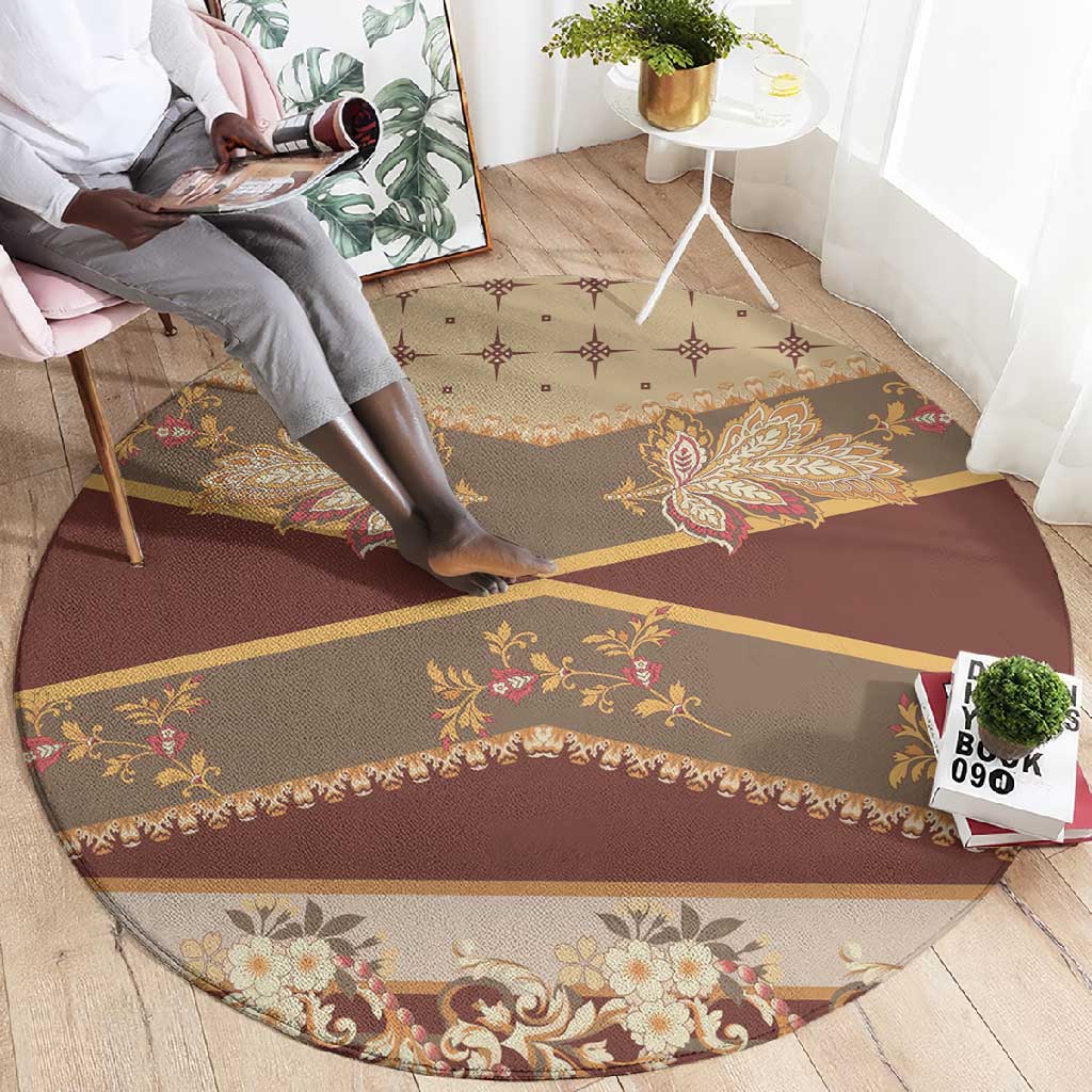 Mughal Empire Motif Unique Round Carpet LT01