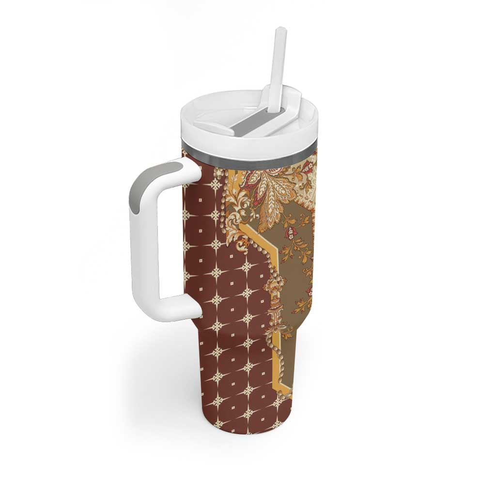 Mughal Empire Motif Unique Tumbler With Handle LT01
