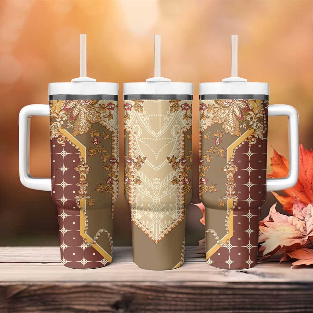 Mughal Empire Motif Unique Tumbler With Handle LT01