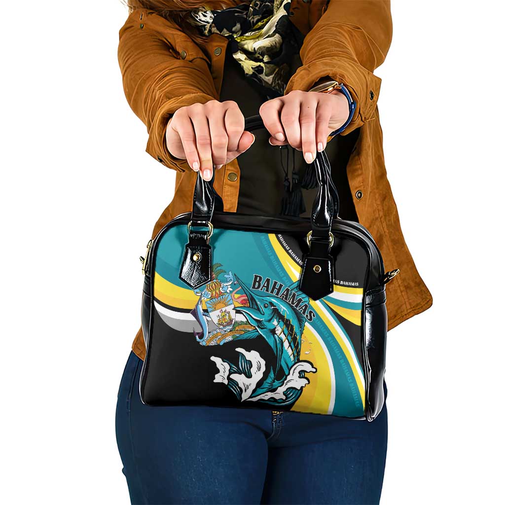 The Bahamas Blue Marlin Shoulder Handbag Bahamian Coat Of Arms LT01