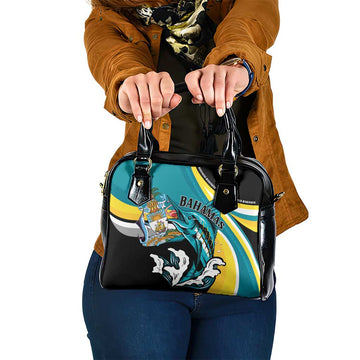 The Bahamas Blue Marlin Shoulder Handbag Bahamian Coat Of Arms LT01