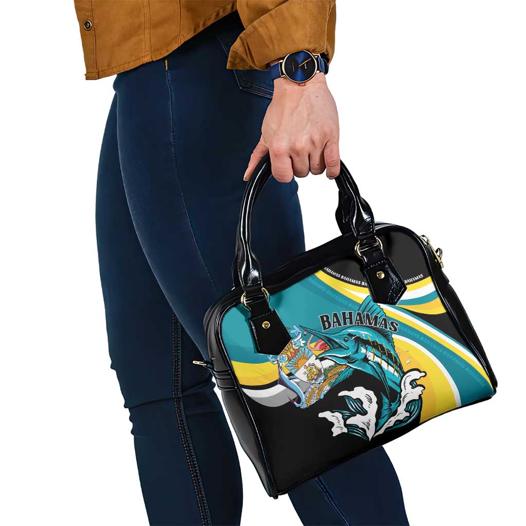The Bahamas Blue Marlin Shoulder Handbag Bahamian Coat Of Arms LT01