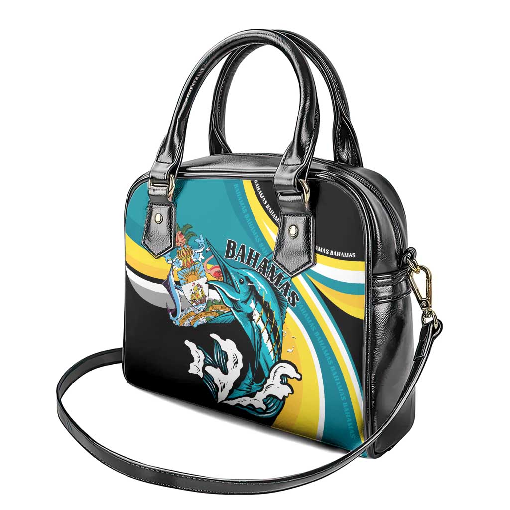 The Bahamas Blue Marlin Shoulder Handbag Bahamian Coat Of Arms LT01
