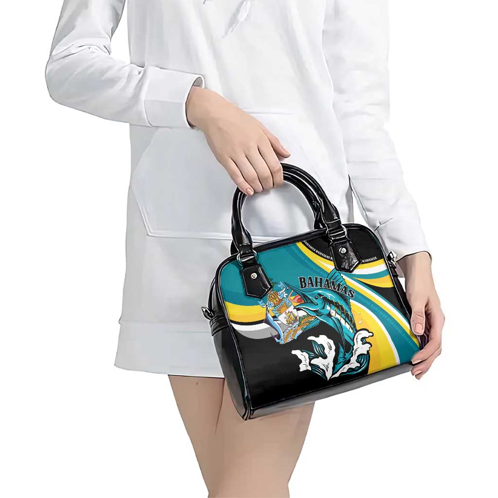 The Bahamas Blue Marlin Shoulder Handbag Bahamian Coat Of Arms LT01